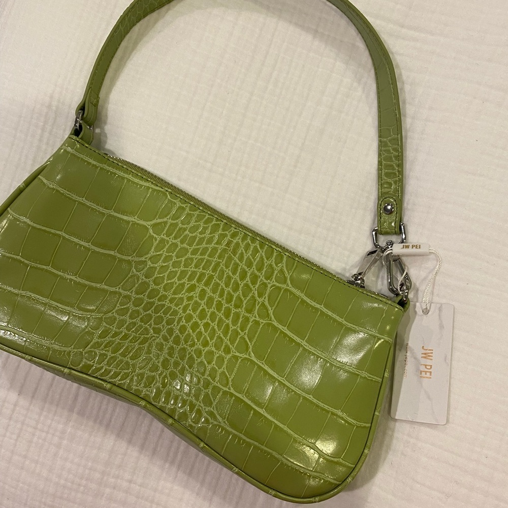 JW Pei Green Vegan Leather Eva Bag
